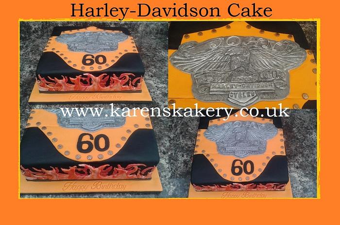 Harley-Davidson Logo cake