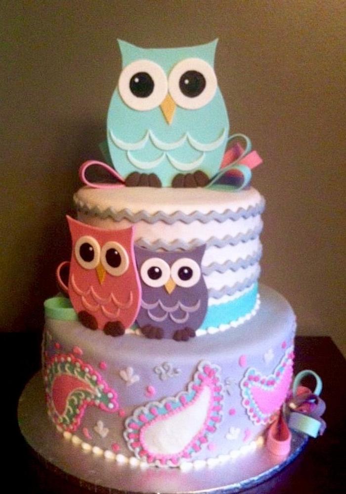 1st Owl Cake