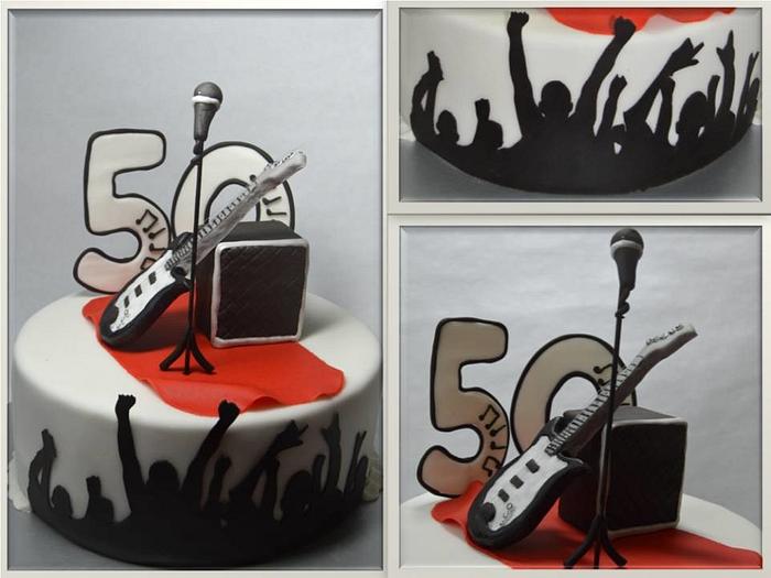 a birthday cake for a musician