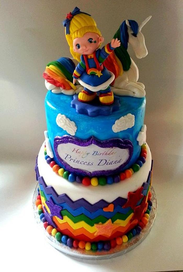 Rainbow Brite Cake
