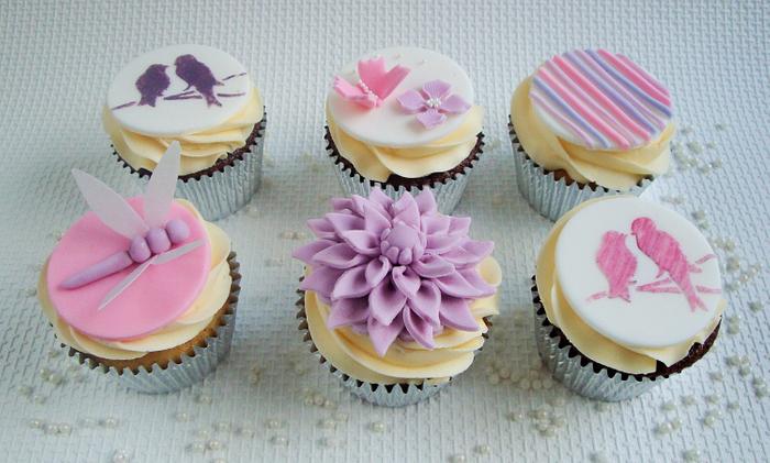 Purple and pink Wedding Consultation Cupcakes