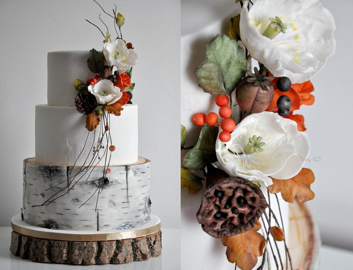 Wedding autumn cake
