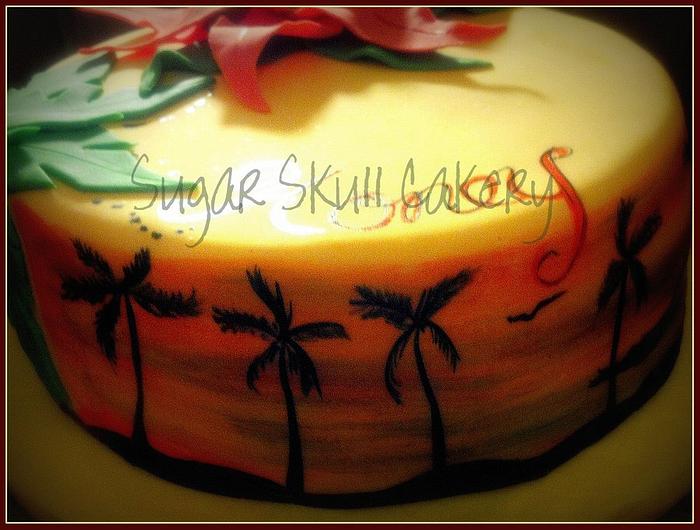 Hawaiian Themed cake
