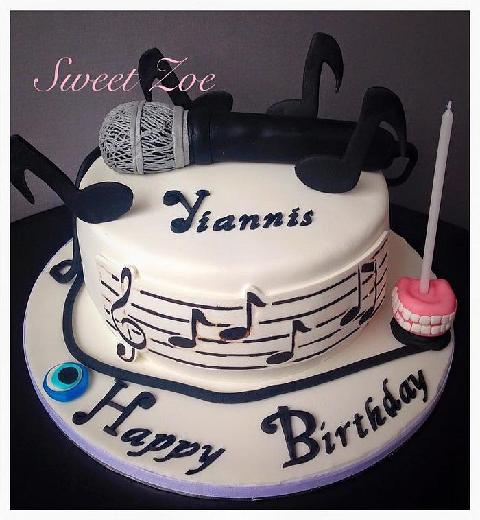 Singer - Dentist Birthday Cake 