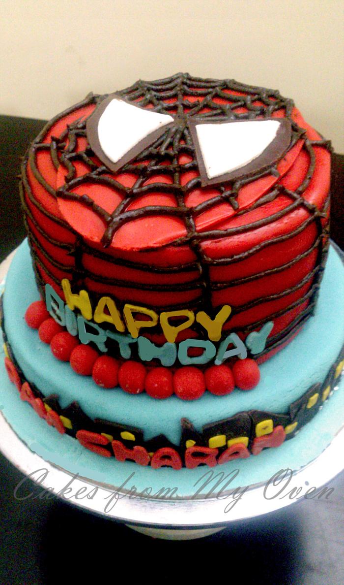 Spiderman Mask Cake!