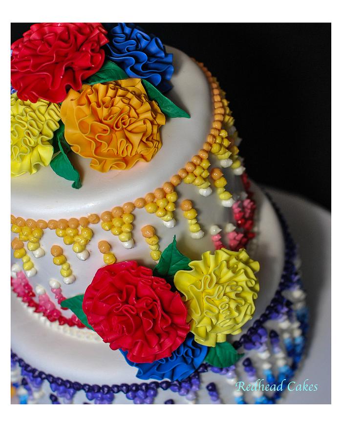 Mexican Theme Bridal Shower Cake