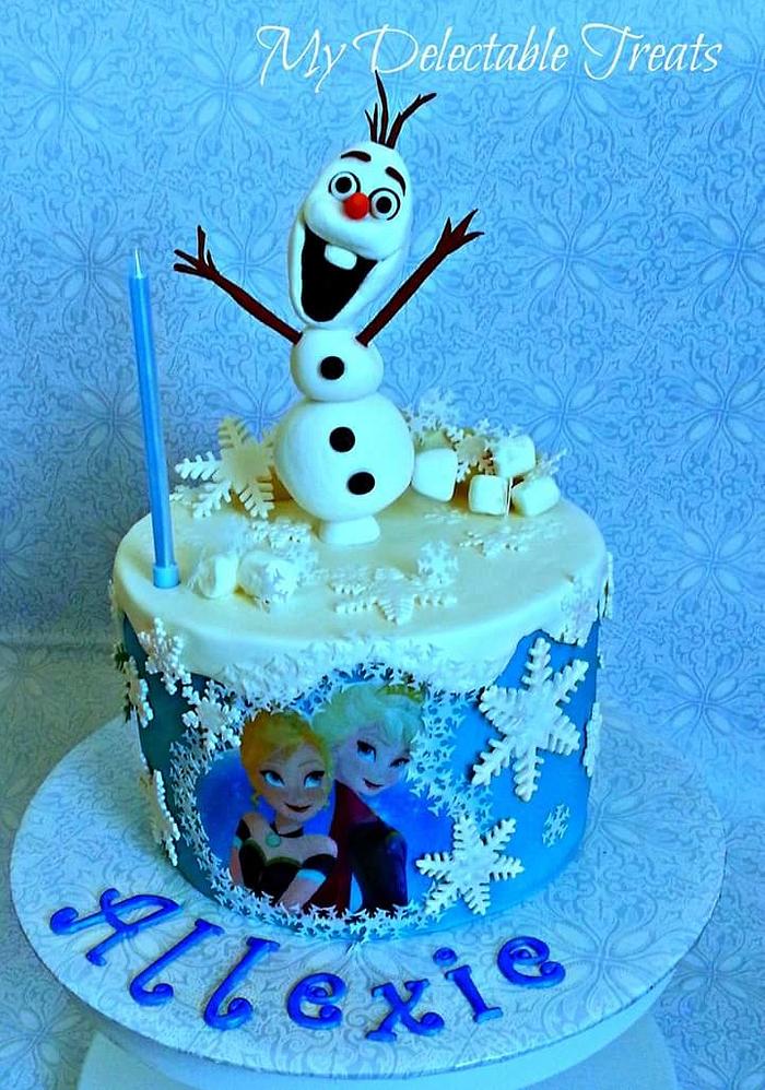 Olaf themed cake