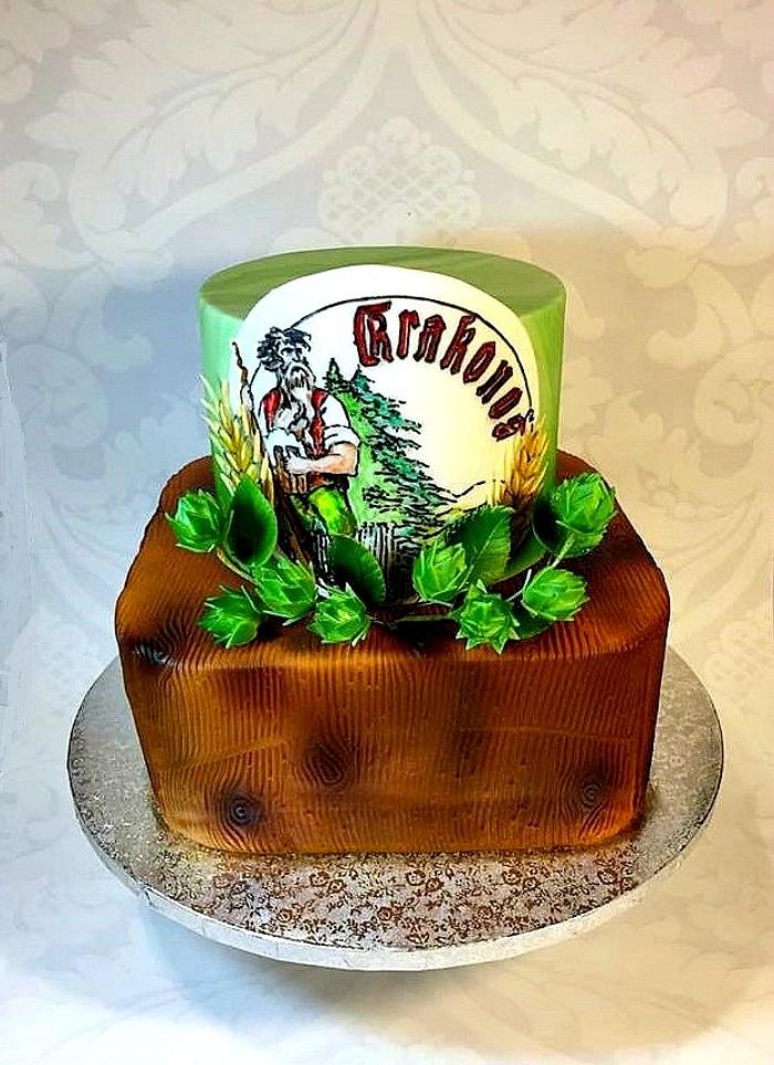 Whiskey theme cake. Order cake online | Gurugram, Noida and Greater Noida –  Creme Castle