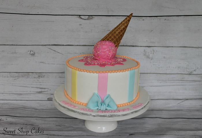 Ice Cream themed birthday cake