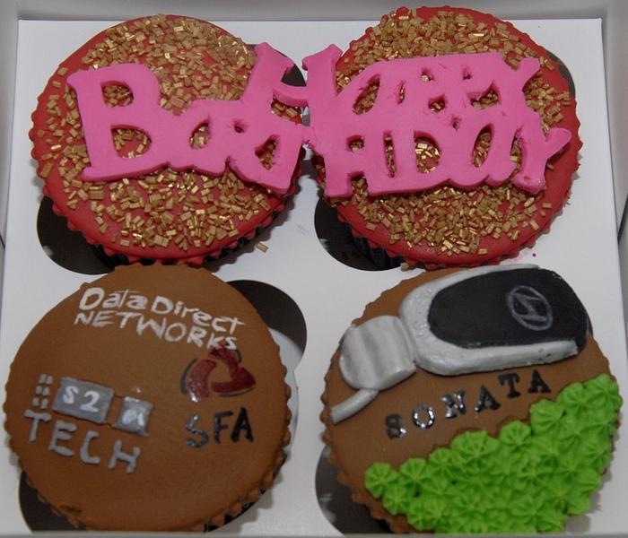 Customized birthday cupcakes