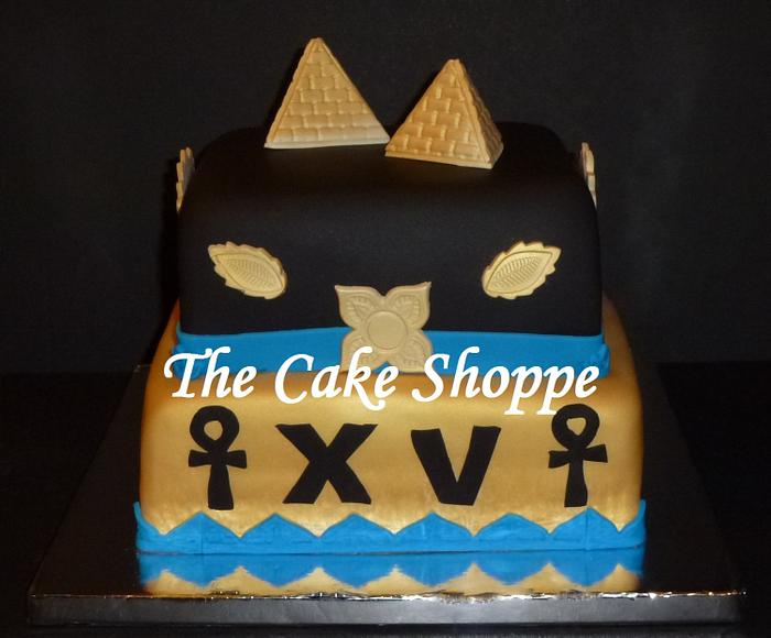 Egyptian themed cake