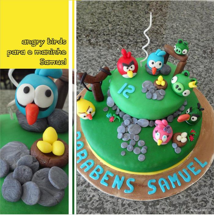 Samuel's Angry Birds Cake