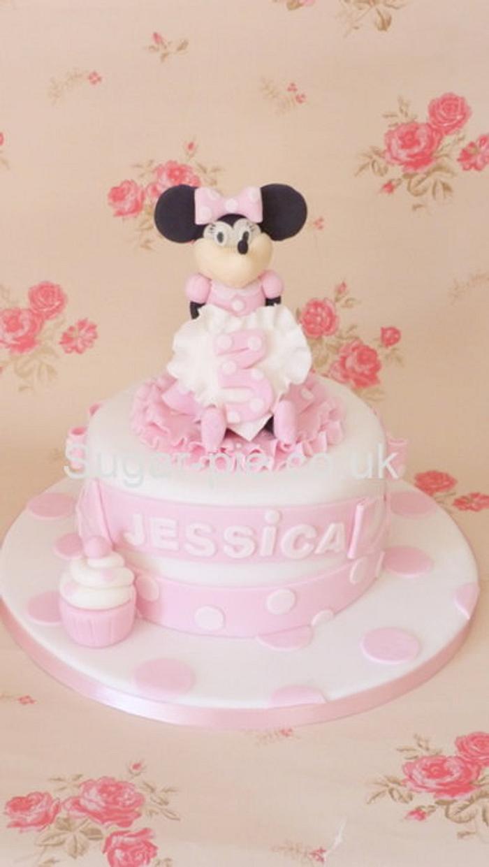Minnie Mouse cupcake cake