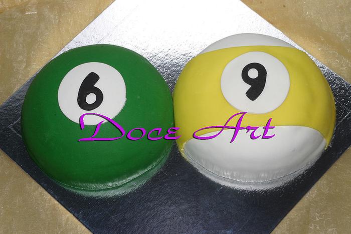 8 ball pool cake