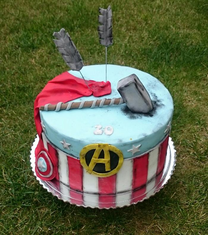 Avengers cake