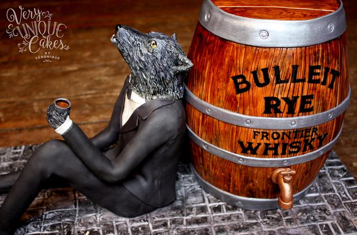 Rye Whiskey Barrel & a Wolf in a Tux