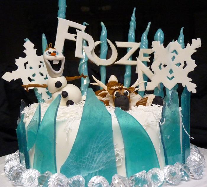 Frozen Sven and Olaf Cake