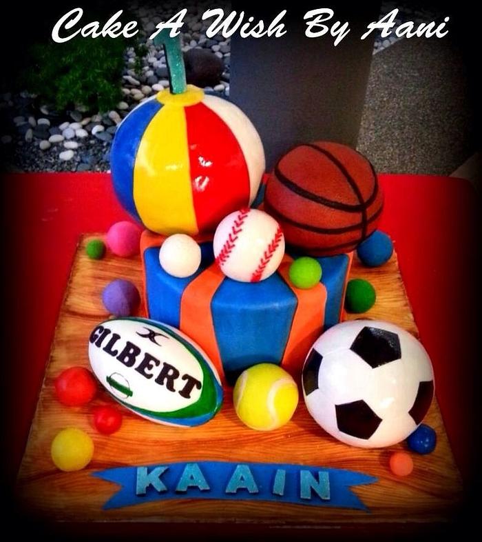 Ball cake made for my baby