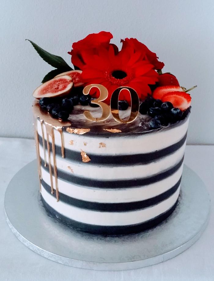 Striped cake