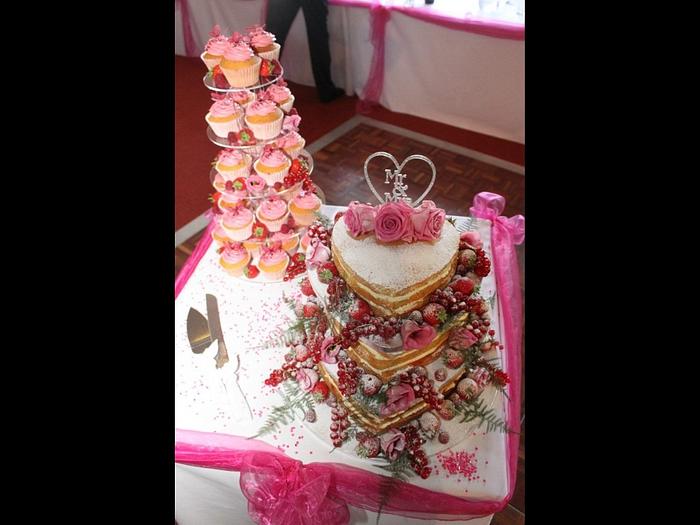 Heart Wedding Cake