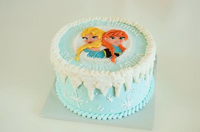 9" buttercream Frozen cake
