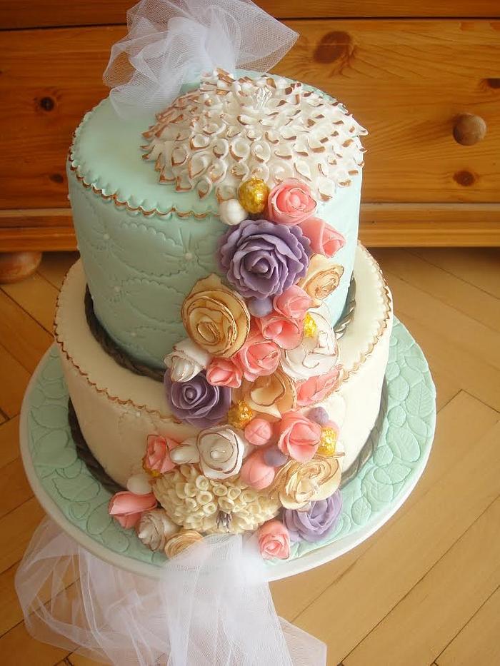 Cake with flowers