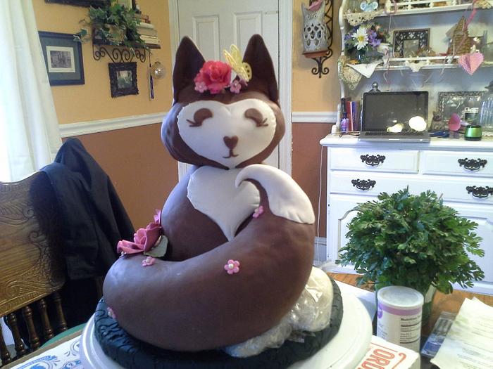 Foxy Birthday Cake