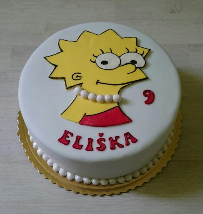 Lisa Simpson cake