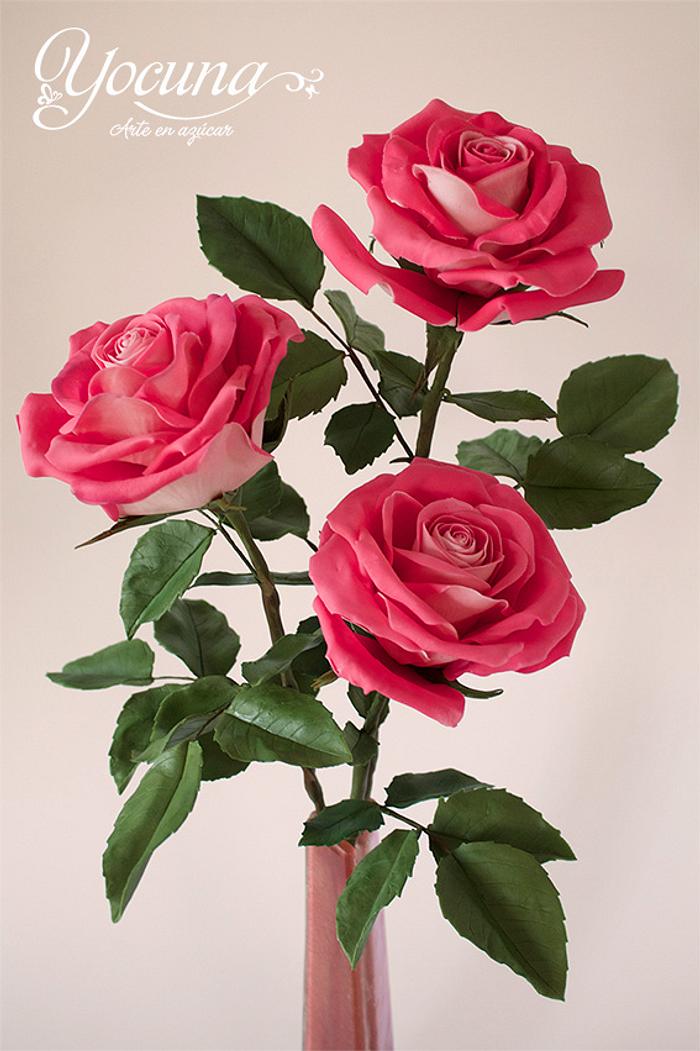 Rosas pasta de goma - Gumpaste roses