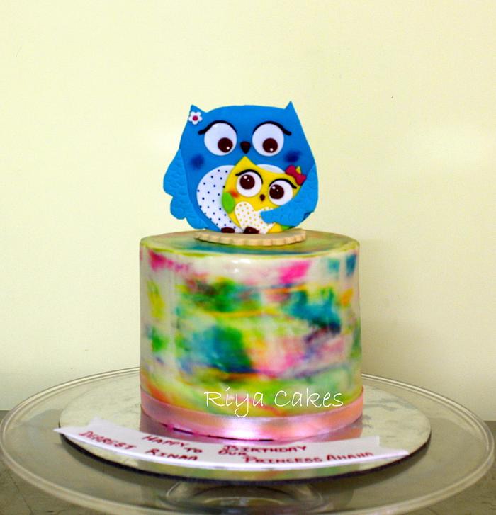 Mamma & baby Owl cake