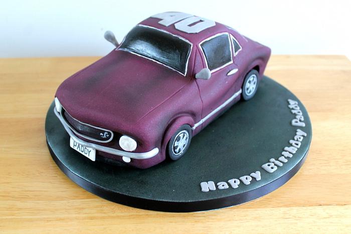Mustang car cake