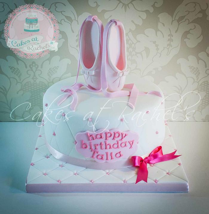 Talia's Ballet Slipper Cake