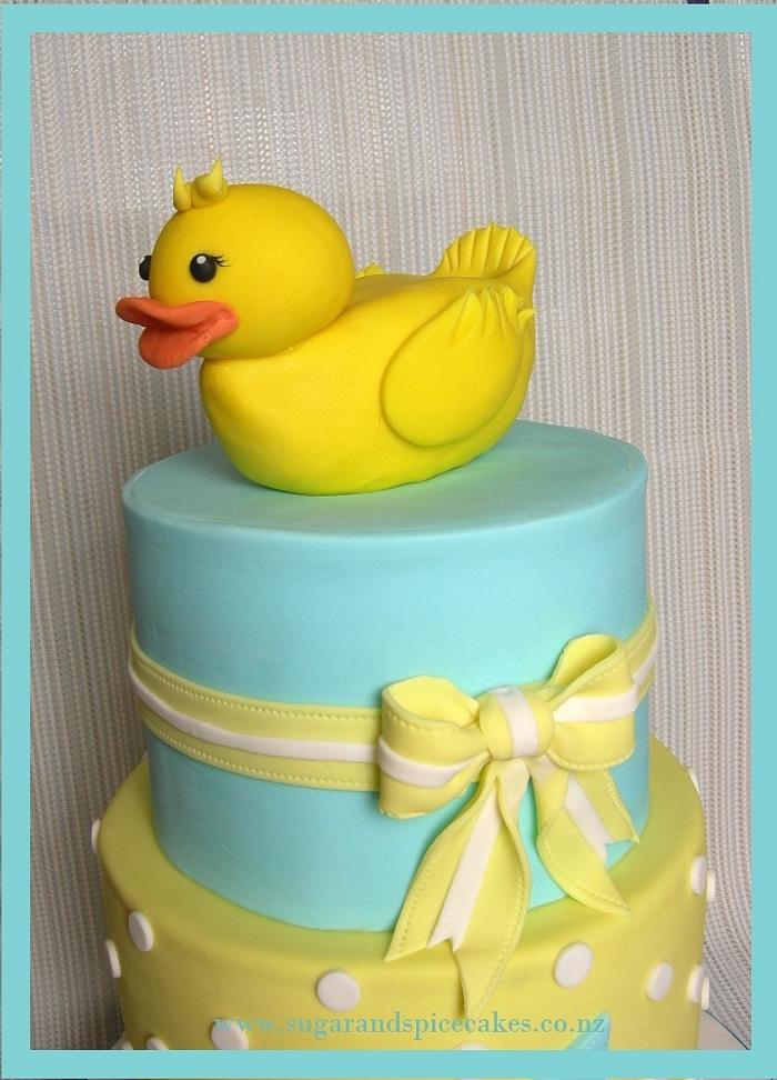 Yellow Duckie Cake ~