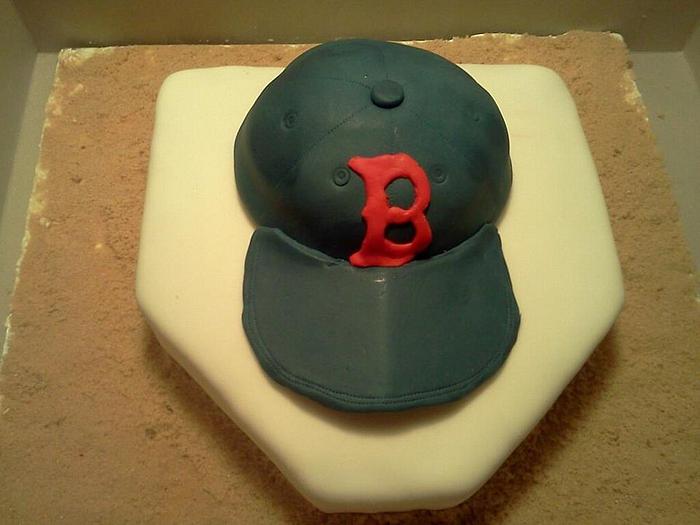 First baseball cap cake 