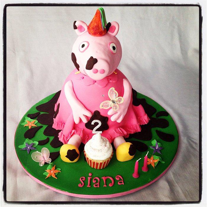 Peppa Pig birthday cake