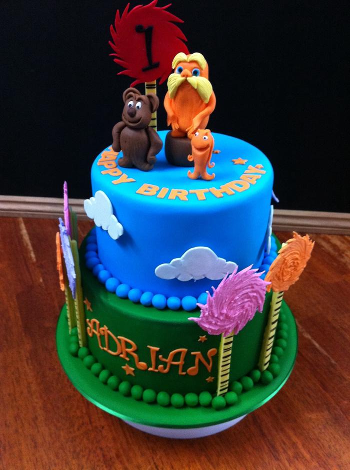 Lorax birthday cake 