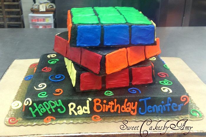 Rubik Cube Cake