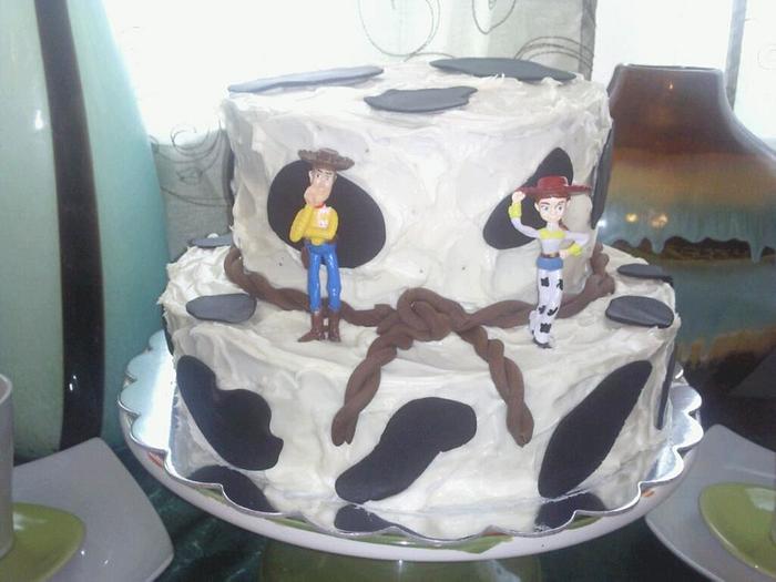 Toy Story Woody & Jessie Cowboy cake