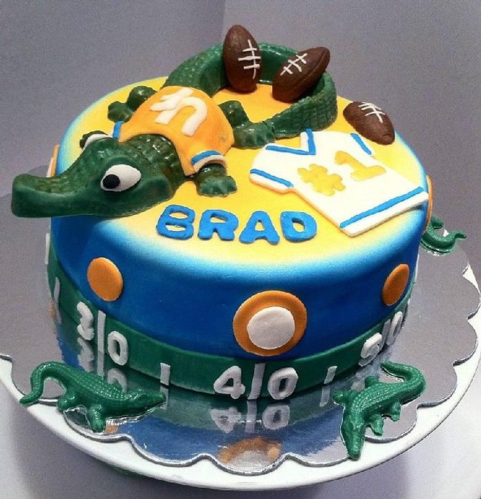 Gators College Football Birthday Cake