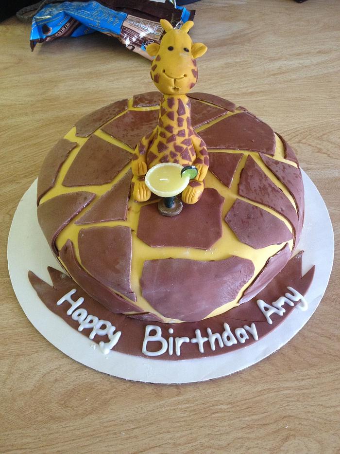 Giraffe Birthday Cake for my Best Friend 03.19.2015