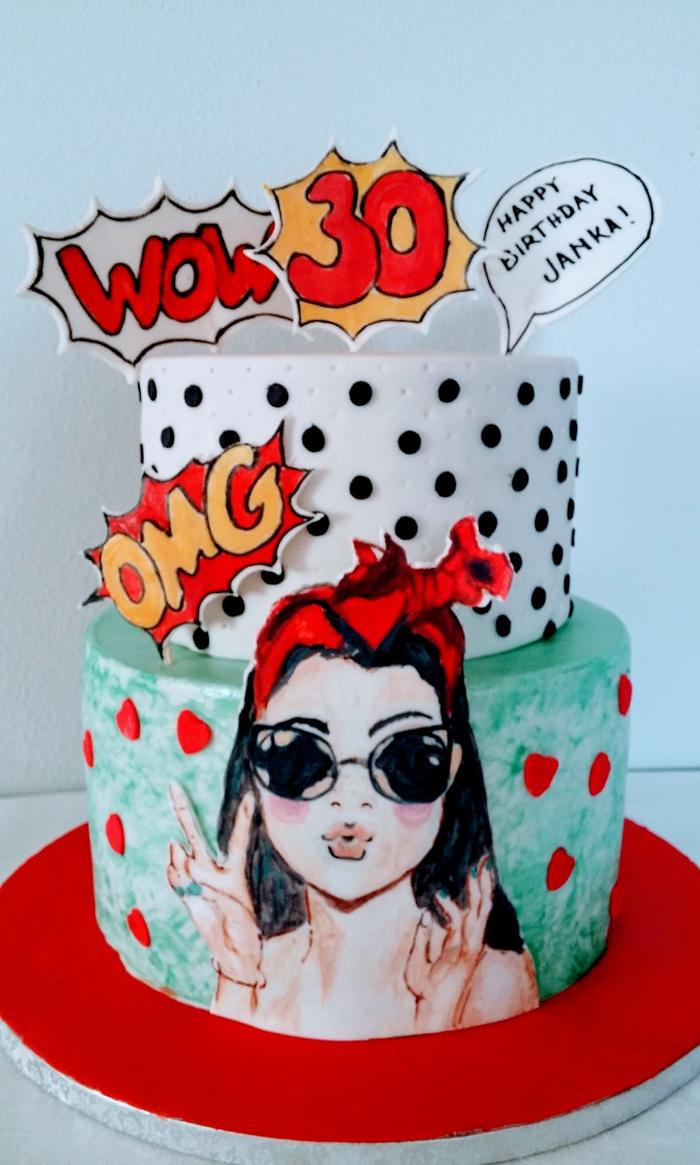 Pop art cake