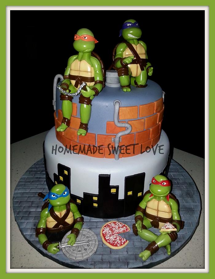 Teenage Mutant Ninja Turtles Birthday Cake 