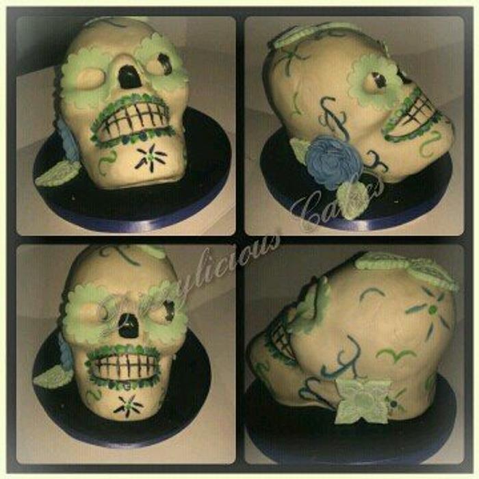 skull cake 2