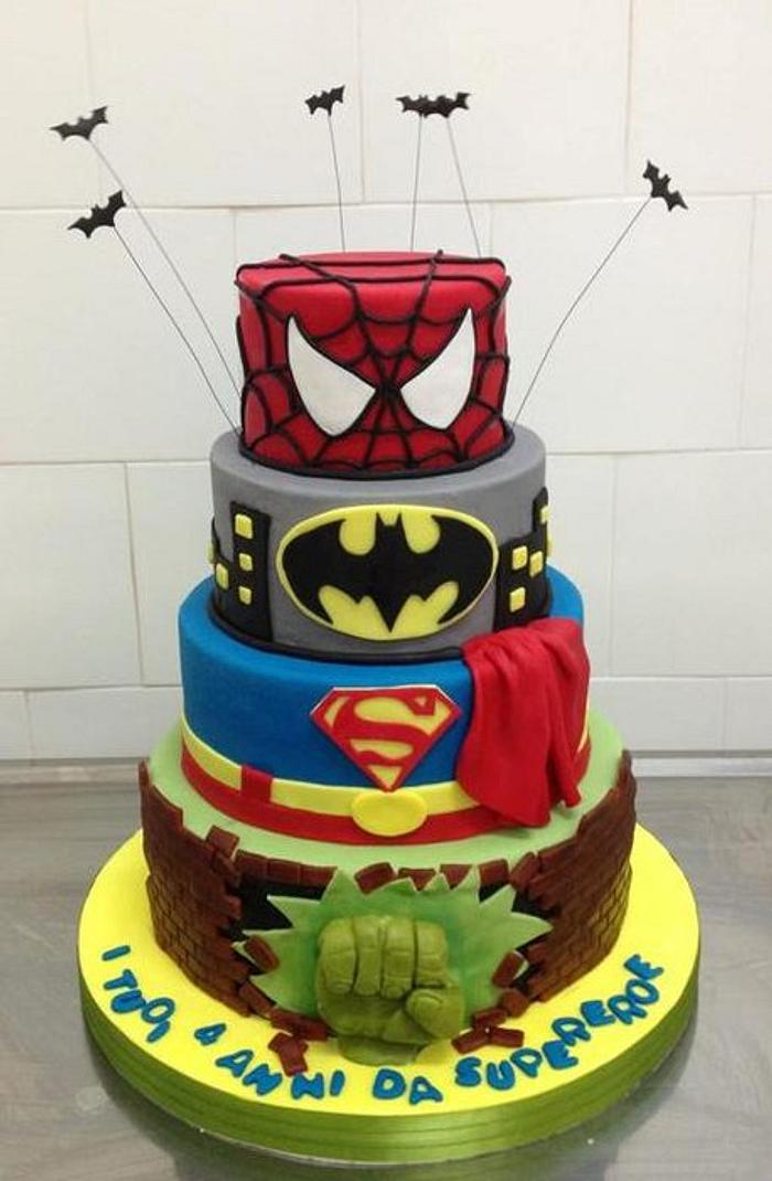Super heroes Cake