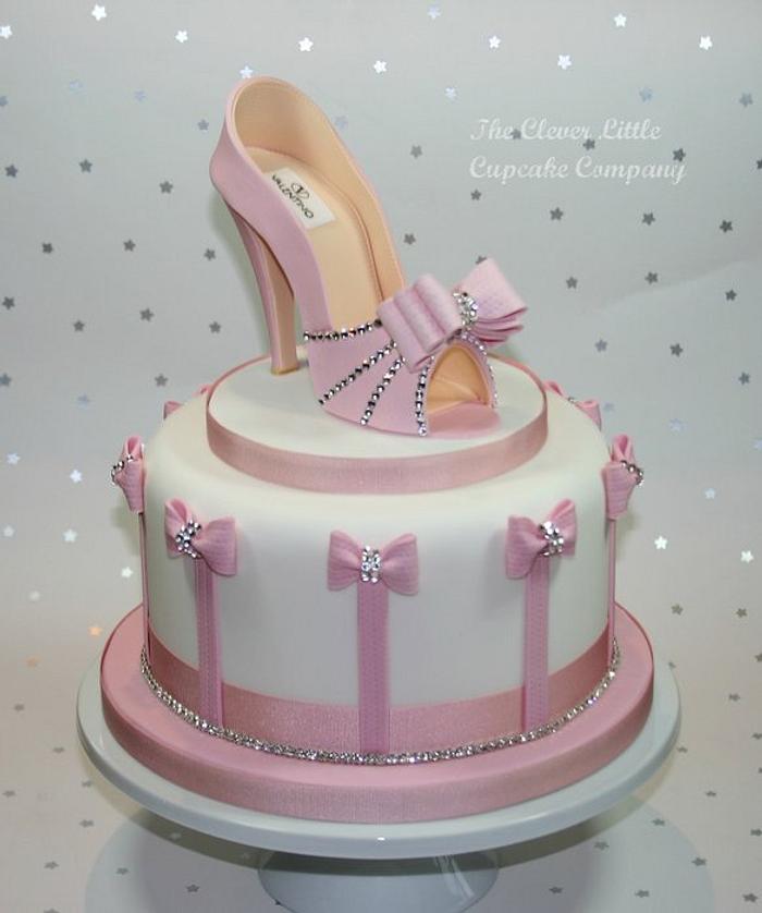 Pink Shoe Celebration Cake