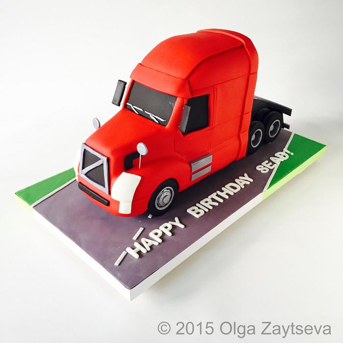 Truck cake.