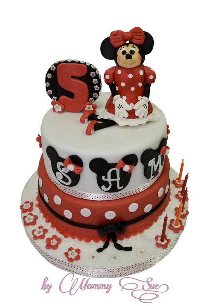 My Minnie Mouse Cake Decorated Cake By Mommy Sue Cakesdecor