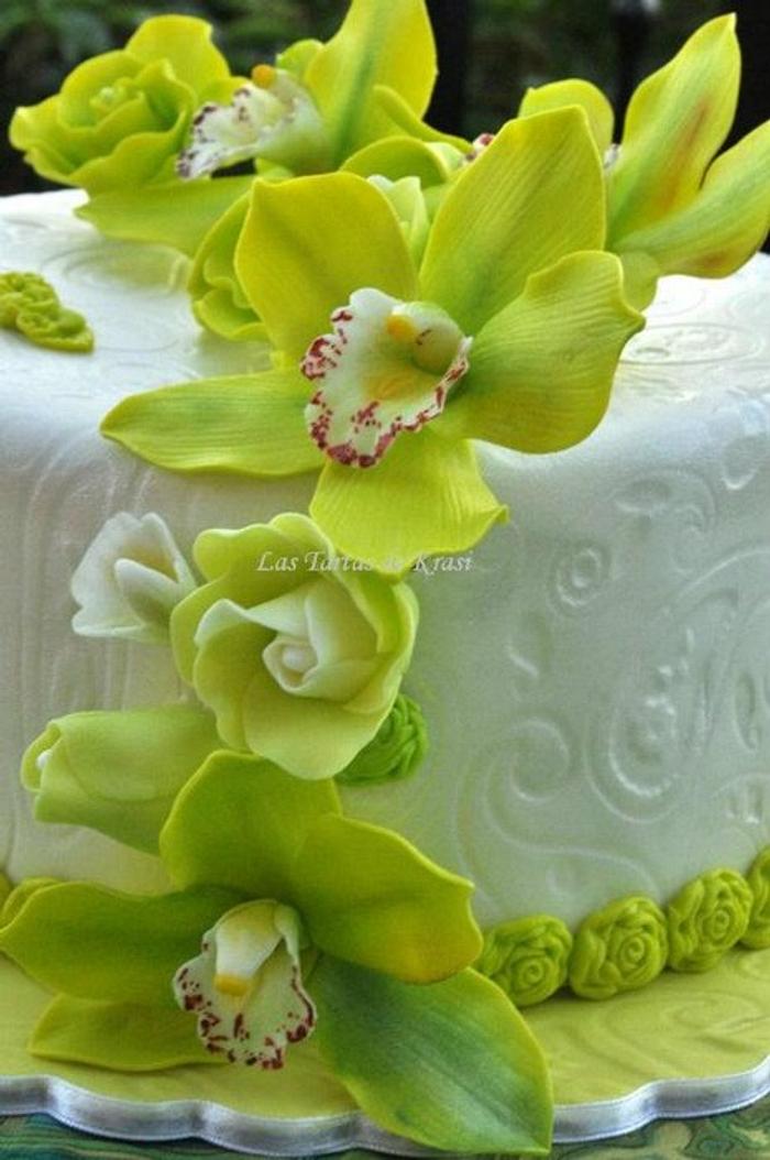 orchids cake