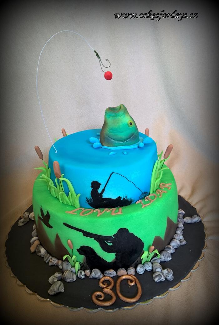Hunting cake - Decorated Cake by trbuch - CakesDecor