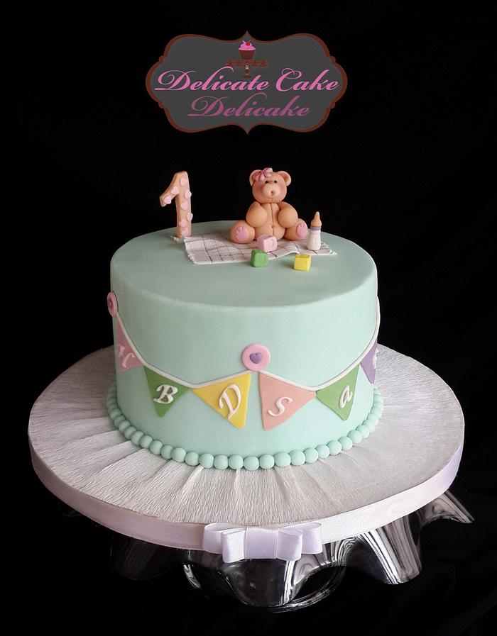 Teddy Bear baby cake